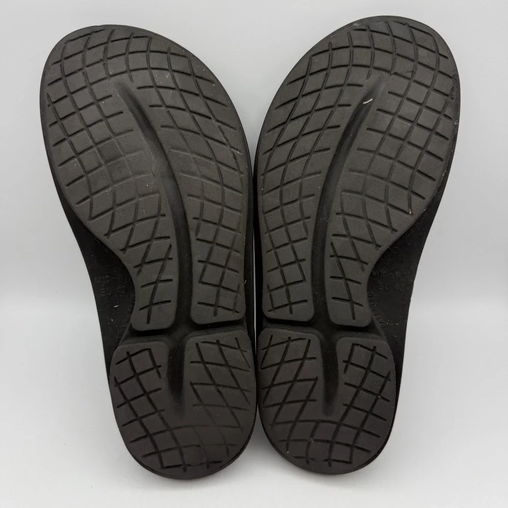 Oofos Ooahh Recovery Slides Mens 10 Womens 12 Black Athletic Sandals Comfort‎
